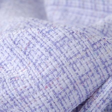 Imitace ručně tkané látky fialovobílá
