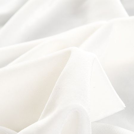 Samet pružný lomený bílý