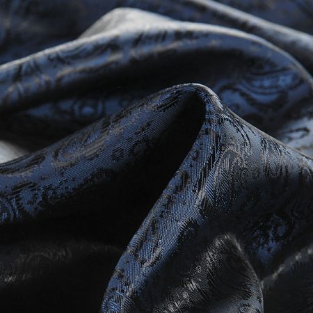 Podšívka žakárová tm. modrá