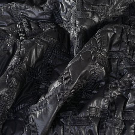 Látka prošev motiv "hvězdy" černá