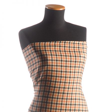 Vlněná kostýmovka kostka béžová