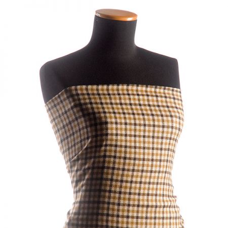 Vlněná kostýmovka kostka hnědá