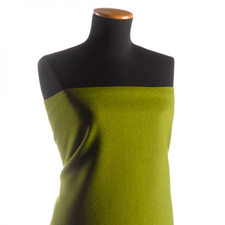 Vlněné sukno zelené s vlasem