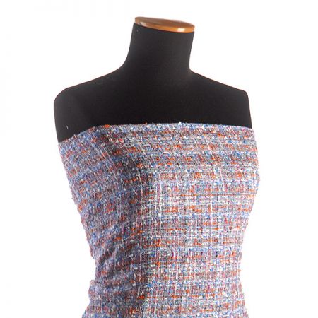 Kostýmová látka imitace ručně tkaná růžová