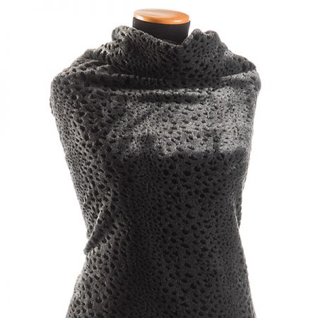 Imitace zvířecí srsti gepard šedý/černý