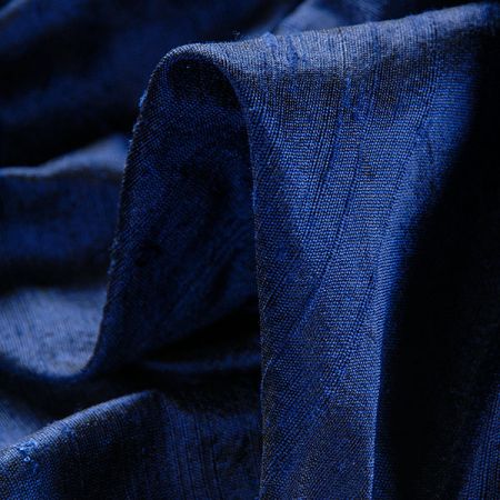 Hedvábný šantung tm. modrý 