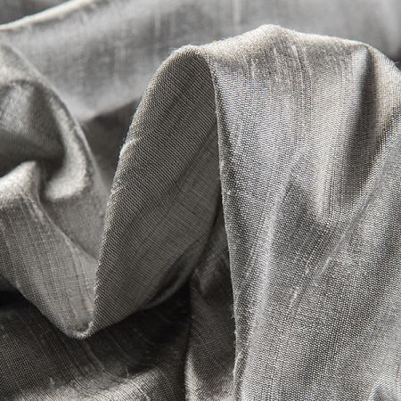 Hedvábný šantung šedostříbrný