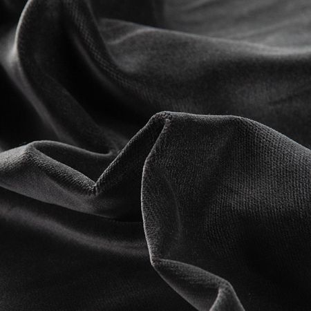 Samet bavlněný nepružný šedý