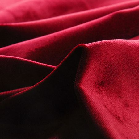 Samet bavlněný nepružný červený