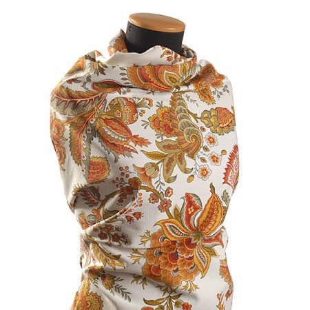 Pevnjěší bavlněná látka tisk s hrubší strukturou