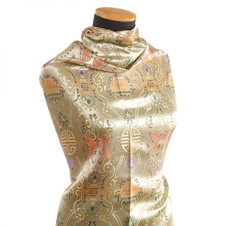 Látka brokát orientální motiv