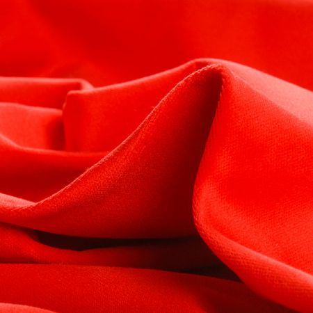 Bavlněný samet červený