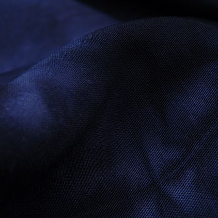 Riflovina jemná pružná batika modromodrá