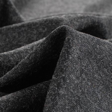 Vlněná kostýmová látak směs s alpakou antracit