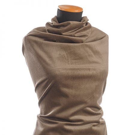 Manšestr nepružný širší proužek medový