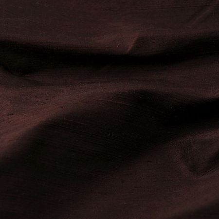 Šantung jednobarevný tmavě hnědý