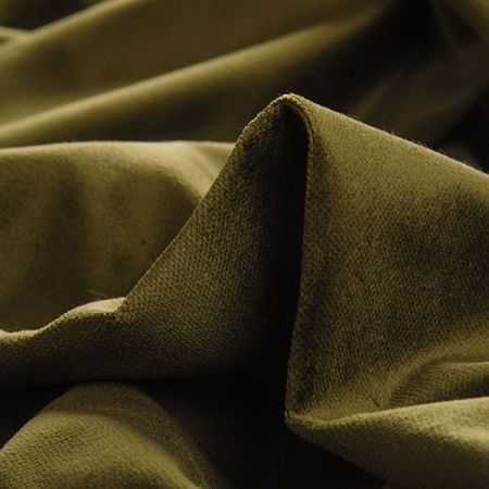 Bavlněný samet khaki zelený