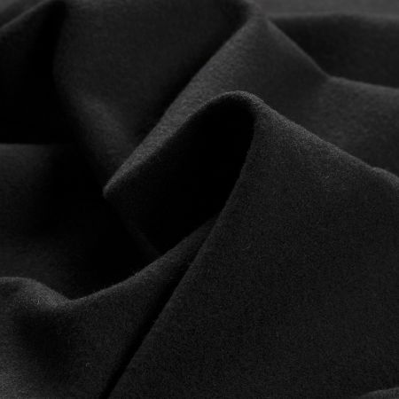 Kostýmová látka vlna směs teplejší černá 