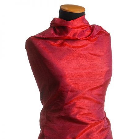 Umělé hedvábí imitace šantug šanžán fuchsie