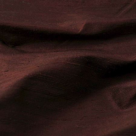 Šantung jednobarevný tmavě hnědý