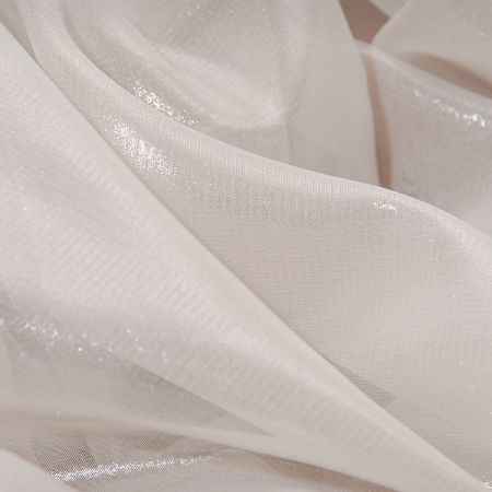 Lamé šifón stříbrný