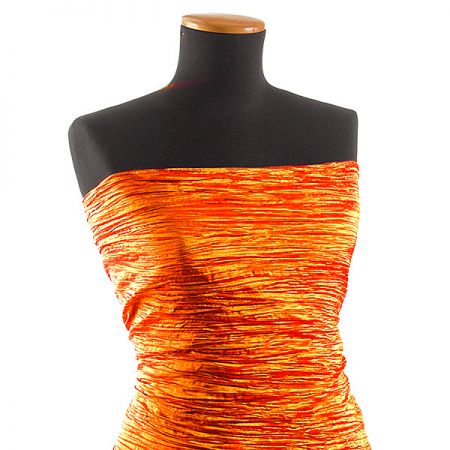 Taft kreš plastický šanžán žlutooranžový