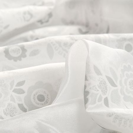 Žakárová látka paisley vzor s olůvkem šedá