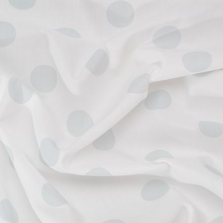 Bavlněná látka velký puntík zelenkavý