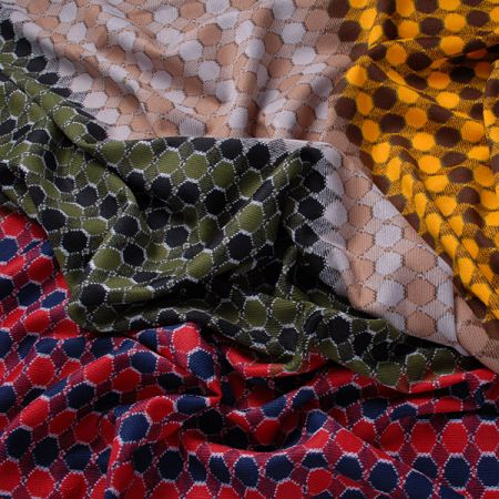 Vlnený efektné úplet sedem farieb