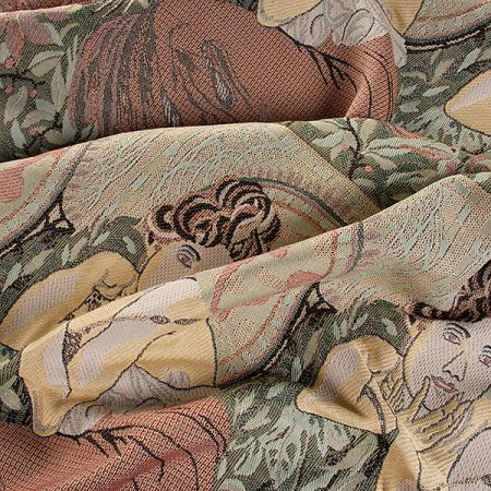 Dekorační tkanina secese Mucha