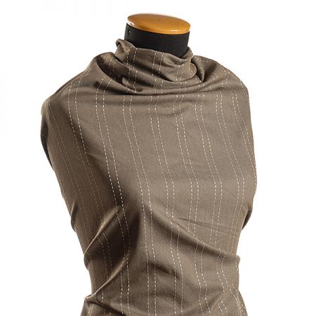 Riflovina proužek sv.hnědá/slonová kost