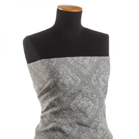 Replika historické látky Marlen Figaro šedá