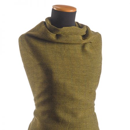 Kostýmová látka vzor rybí kost sv.zelená Art Fabrics