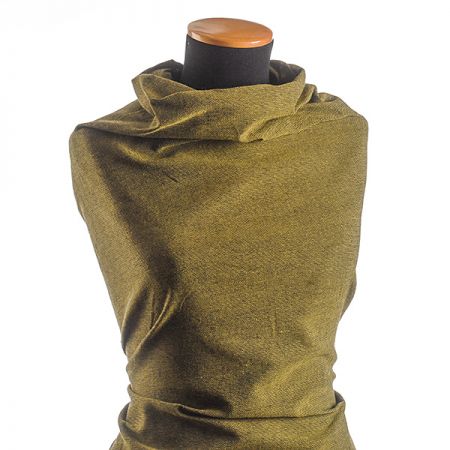 Kostýmová látka melír sv.zelená/černá Art Fabrics