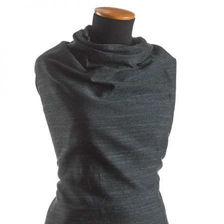 Len směs imitace buretu Art Fabrics modrošedý