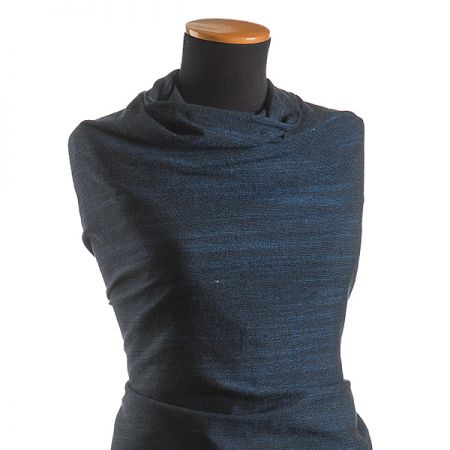 Len směs imitace buretu Art Fabrics modrý