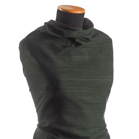 Len směs imitace buretu Art Fabrics zelený