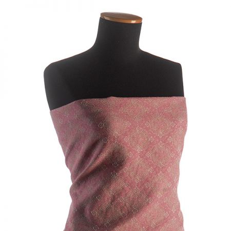 Replika historické látky Art Fabrics Medailon růžovozlatá