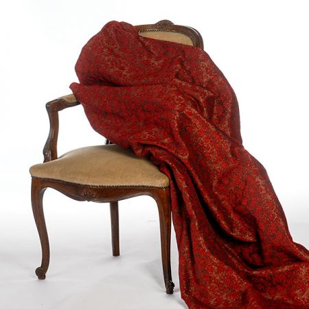 Replika historické látky Art Fabrics Rozálie červenozlatá