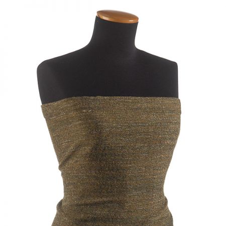 Kostýmová látka Art Fabrics khaki melír