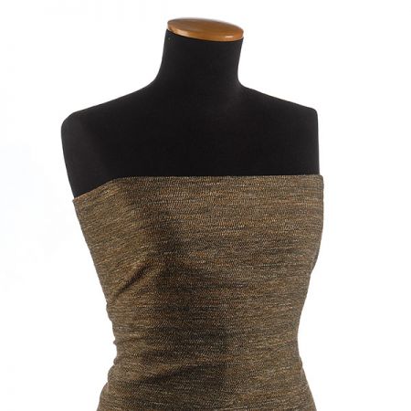 Kostýmová látka Art Fabrics zelenohnědá