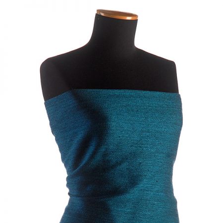 Kostýmová látka Art Fabrics směs modré barvy