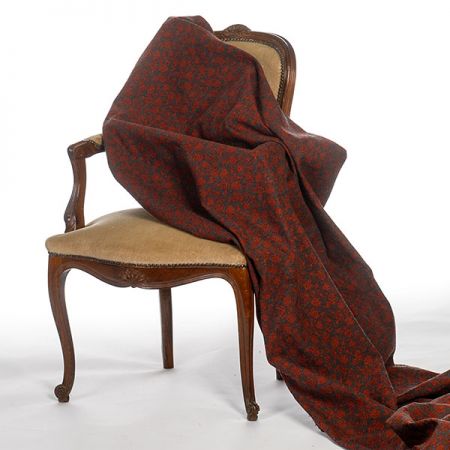 Replika historické látky Art Fabrics Rozálie tm. šedá