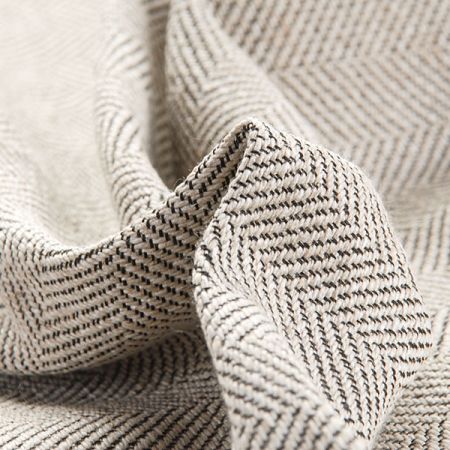 Kostýmová látka vzor rybí kost Art Fabrics smetanová