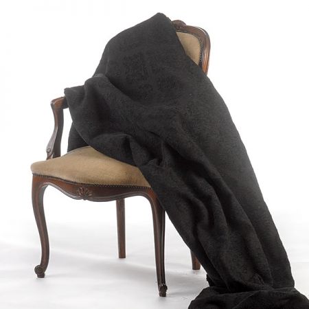 Replika historické látky Art Fabrics Figaro černá