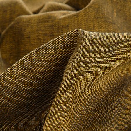 Len Art Fabrics bavlna směs okrová