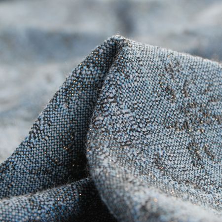 Replika historické látky Art Fabrics Medailon modrostříbrná