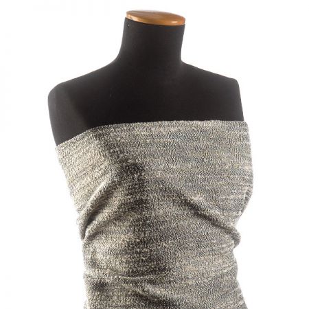 Kostýmová látka Art Fabrics rybí kost melír buklae