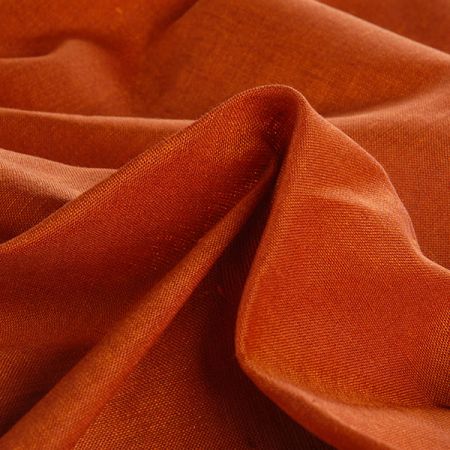 Len Art Fabrics šanžán skořicové barvy