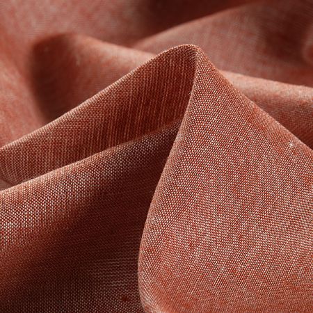 Len Art Fabrics červenohnědé barvy
